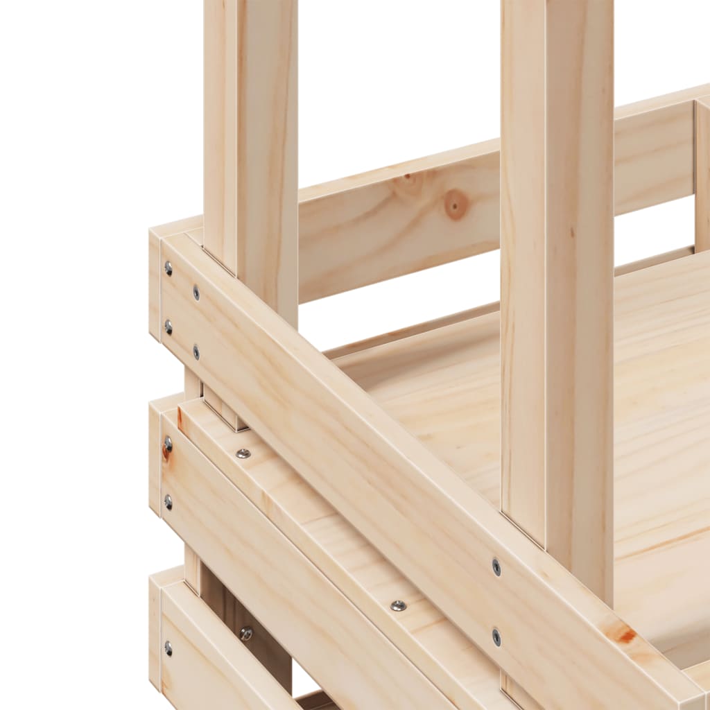 Tavolo Bar da Esterno con Tetto 112,5x57x195,5cm Legno Massello - immagine 6