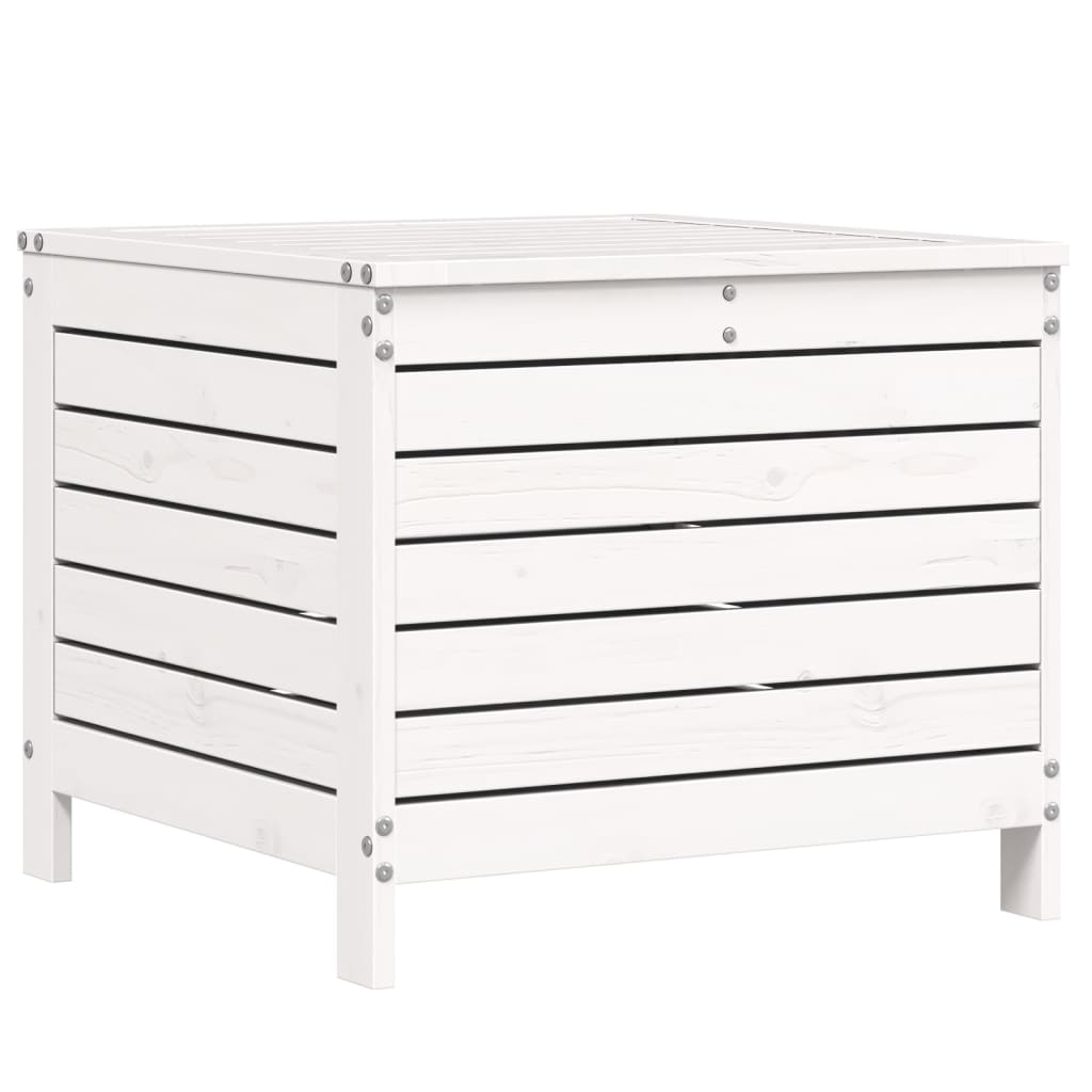 Set Salotto da Giardino 5 pz Bianco in Legno Massello di Pino - immagine 7