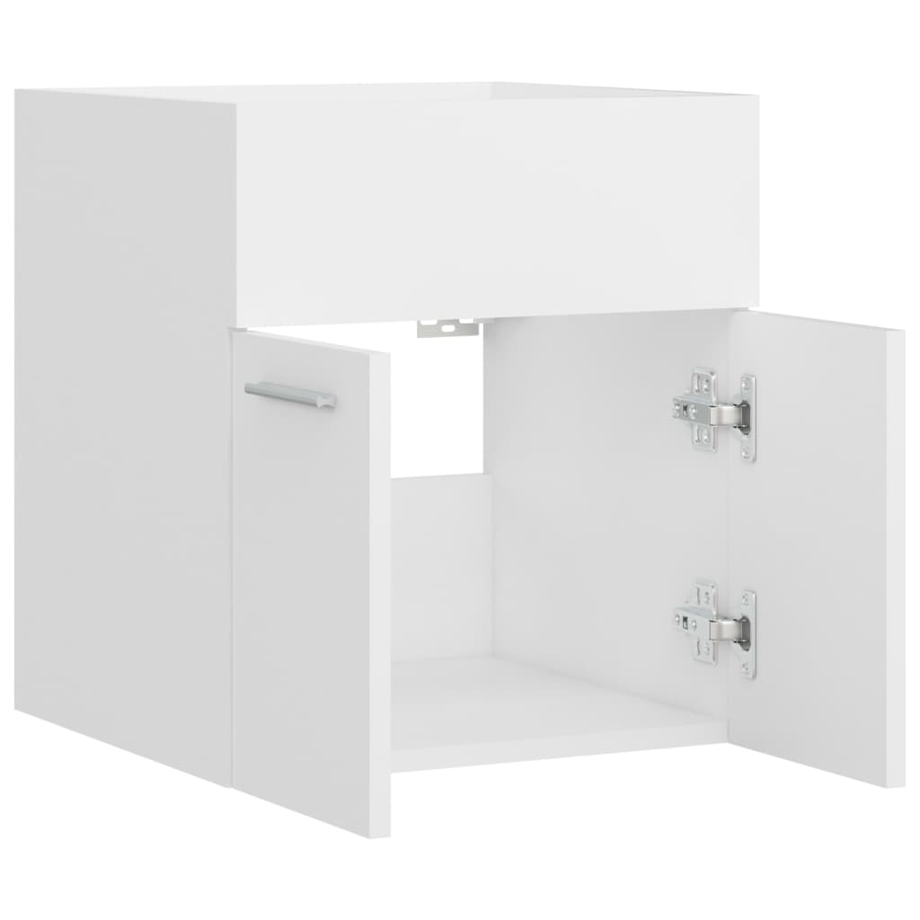 Mobile Sottolavabo Bianco 41x38,5x46 cm in Multistrato - immagine 4