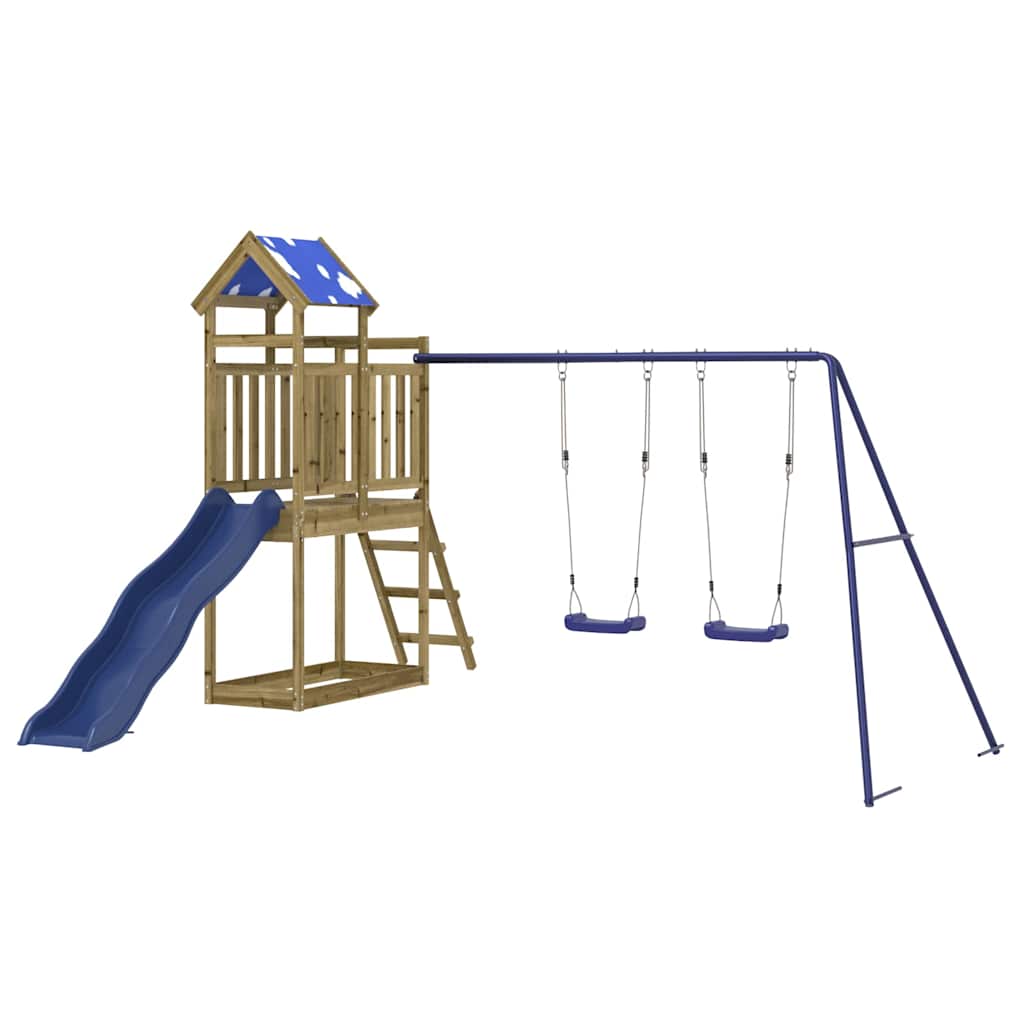 Set da Gioco da Esterno in Legno di Pino Impregnato - immagine 3