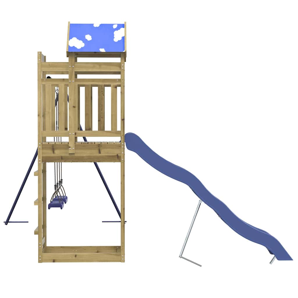 Set da Gioco da Esterno in Legno di Pino Impregnato - immagine 4