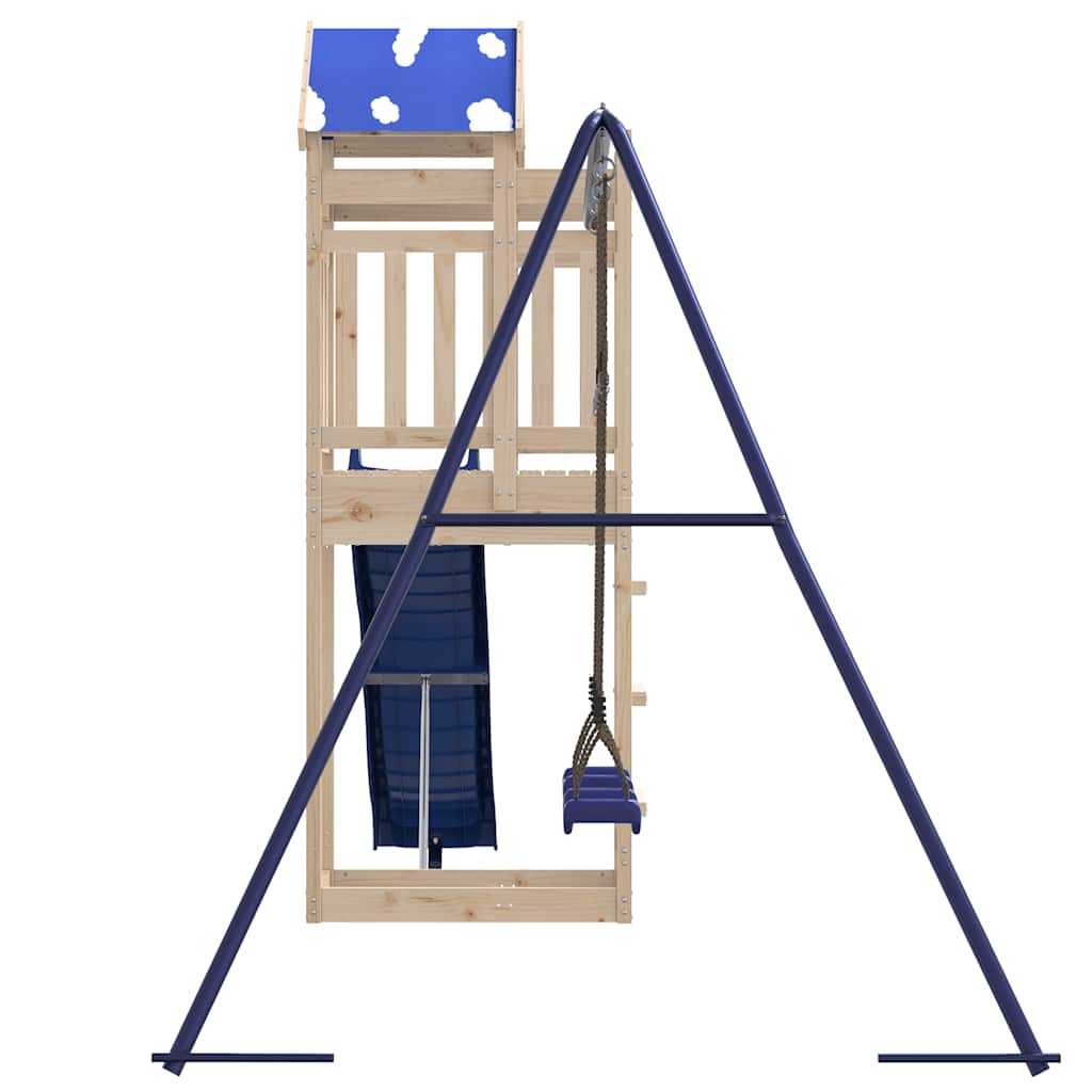 Set da Gioco da Esterno in Legno Massello di Pino - immagine 4