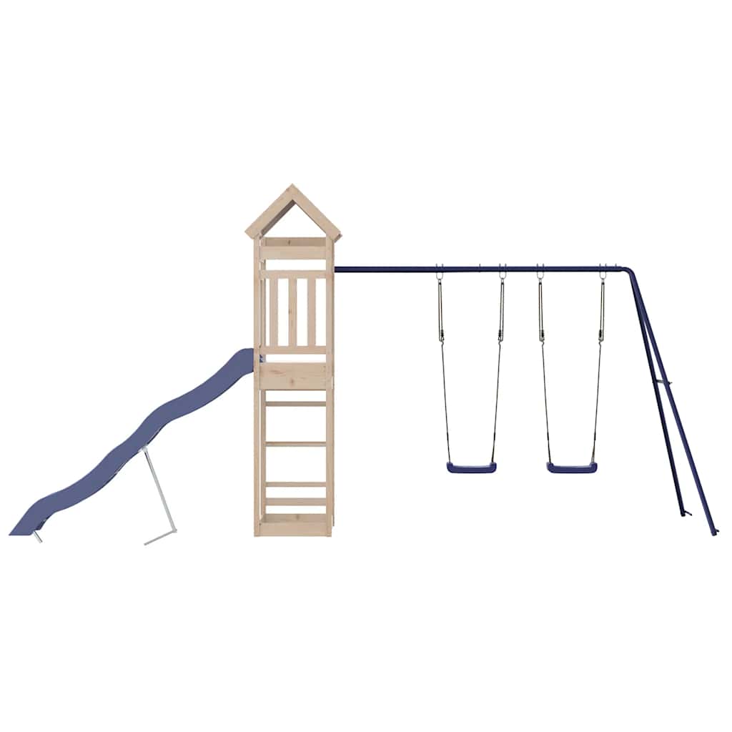 Set da Gioco da Esterno in Legno Massello di Pino - immagine 6