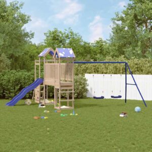 Set da Gioco da Esterno in Legno Massello di Pino