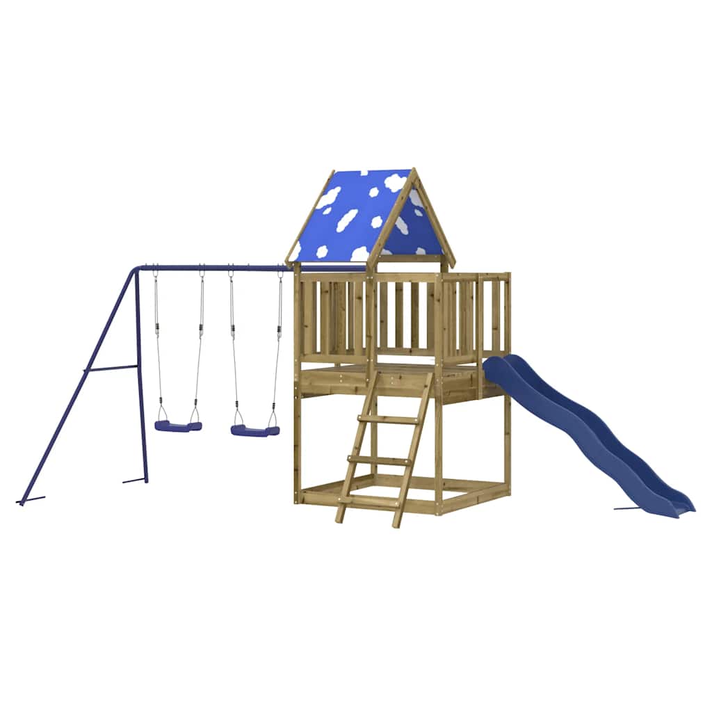 Set da Gioco da Esterno in Legno Massello di Douglas - immagine 3