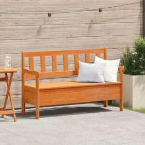 Panchina da esterno Marrone 119 x 76 x 44cm