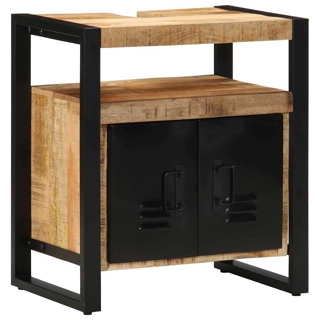 Set di mobili per il bagno 4 pcs Legno di mango massello - immagine 6