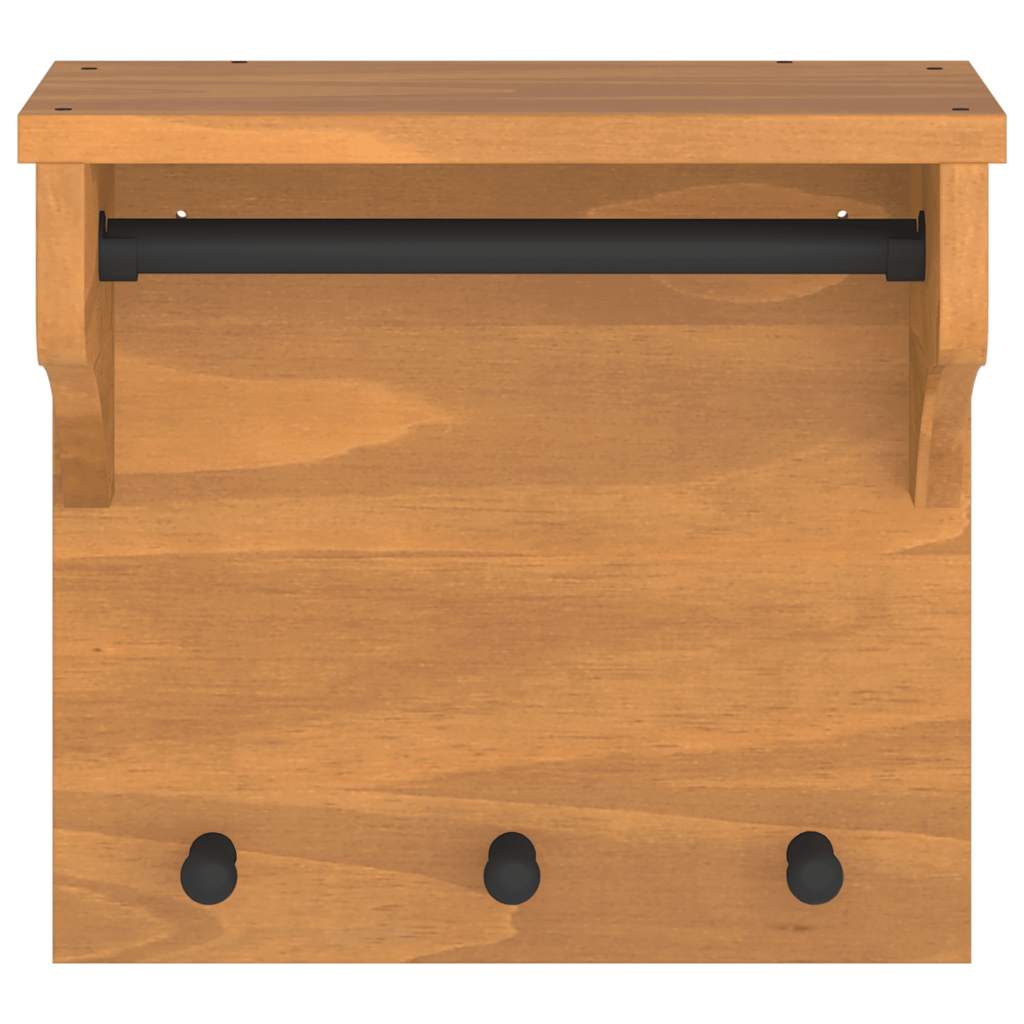 Appendiabiti da Parete SANDNES 43x30x42 cm in Legno di Pino - immagine 4