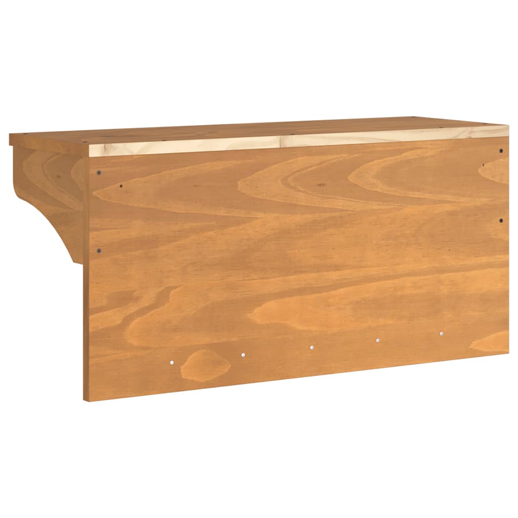 Appendiabiti da Parete SANDNES 87x30x42 cm in Legno di Pino - immagine 6