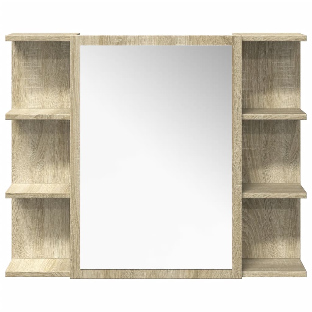 Set Mobili da Bagno 4 pz Rovere Sonoma in Legno Multistrato - immagine 6