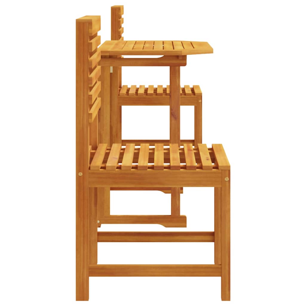 Set Bistro da Giardino 3 pcs Marrone legno massello di acacia - immagine 8