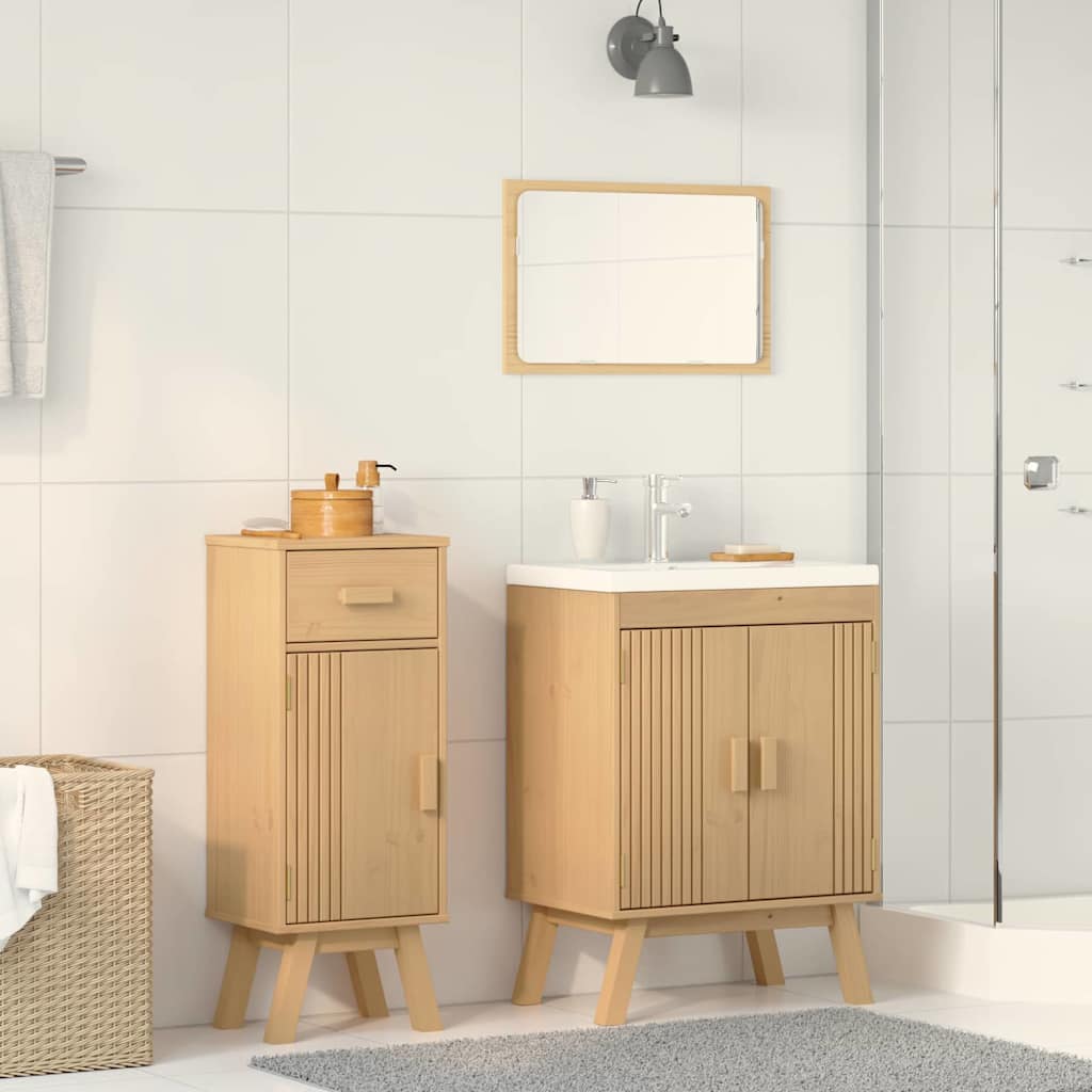 Set di Mobili da Bagno 2 pcs Marrone 114 x 43 x 73.5 cm - immagine 4