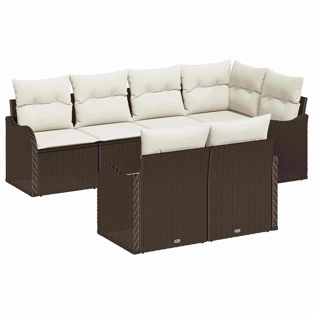 Set Divano da Giardino Nero polyrattan - immagine 2