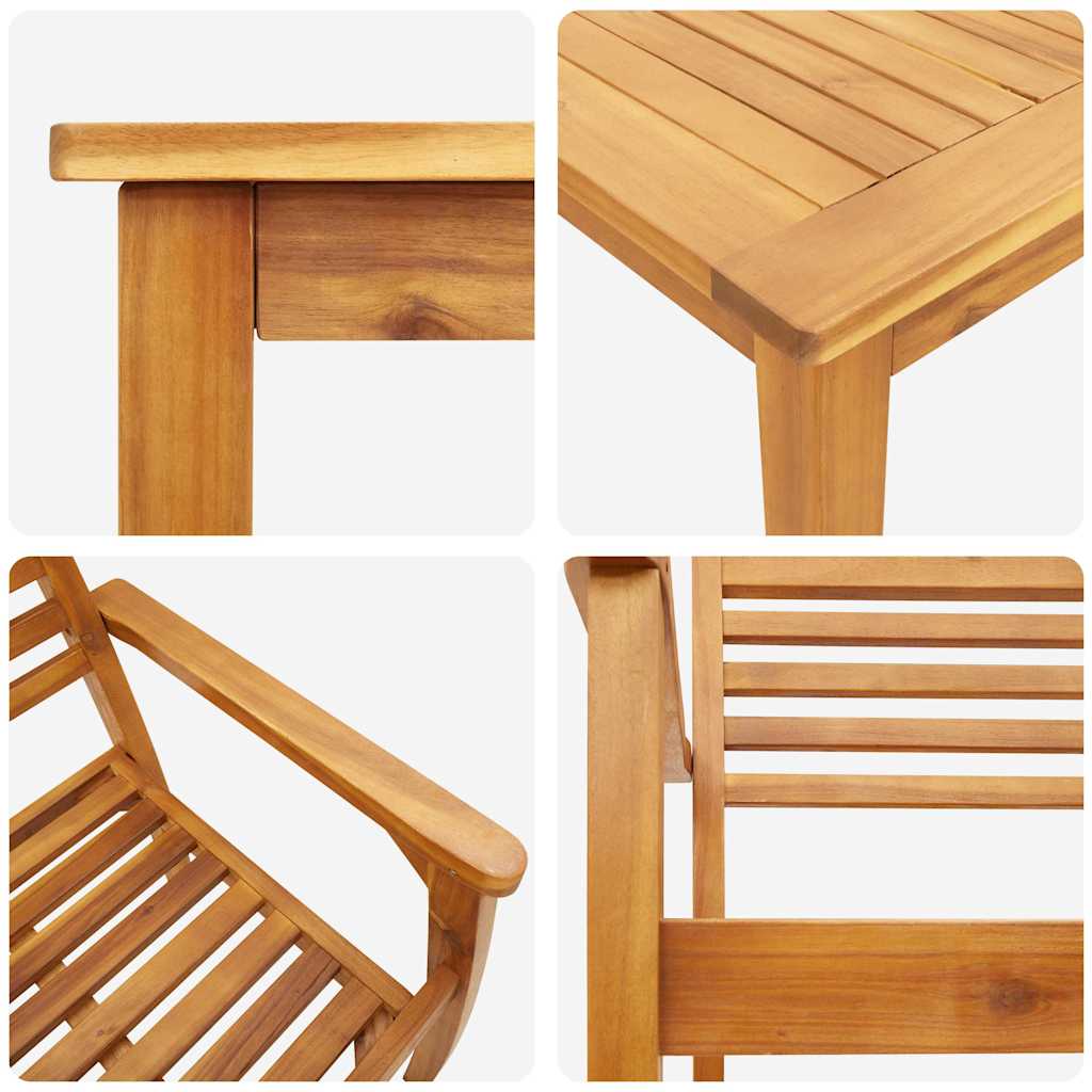 Set da Pranzo per Giardino 5 pcs Marrone - immagine 8