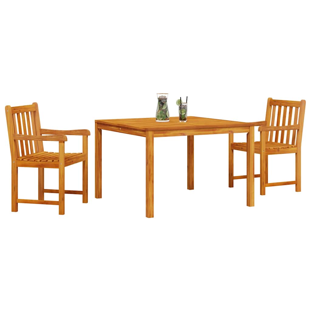 Set da Pranzo per Giardino 3 pcs Marrone - immagine 3