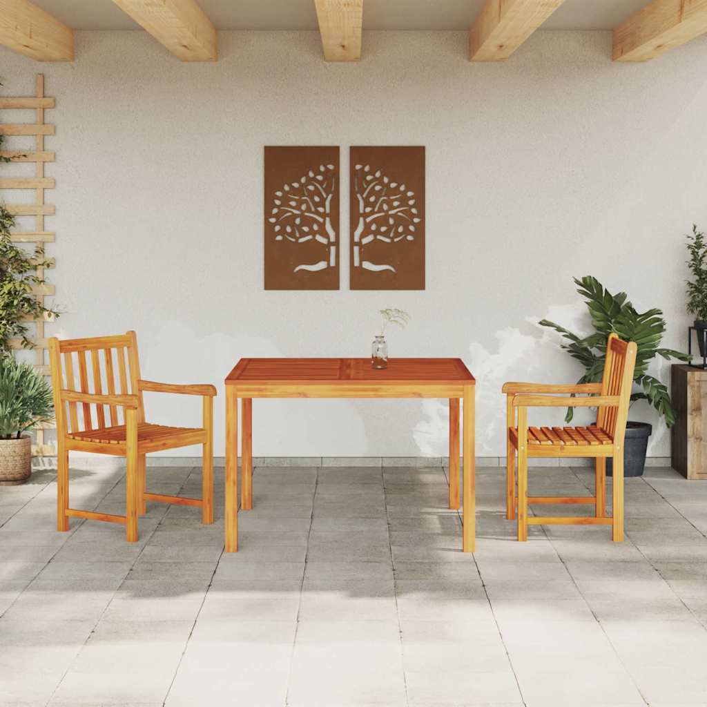 Set da Pranzo per Giardino 3 pcs Marrone - immagine 4