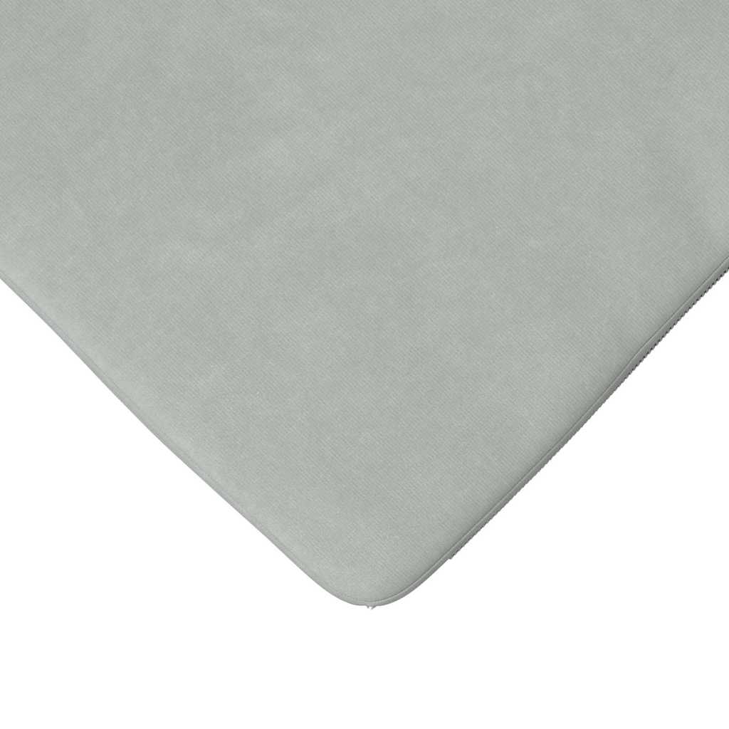 Cuscini per Seduta 4 pcs Grigio chiaro 40 x 40 x 3 cm Velluto - immagine 8