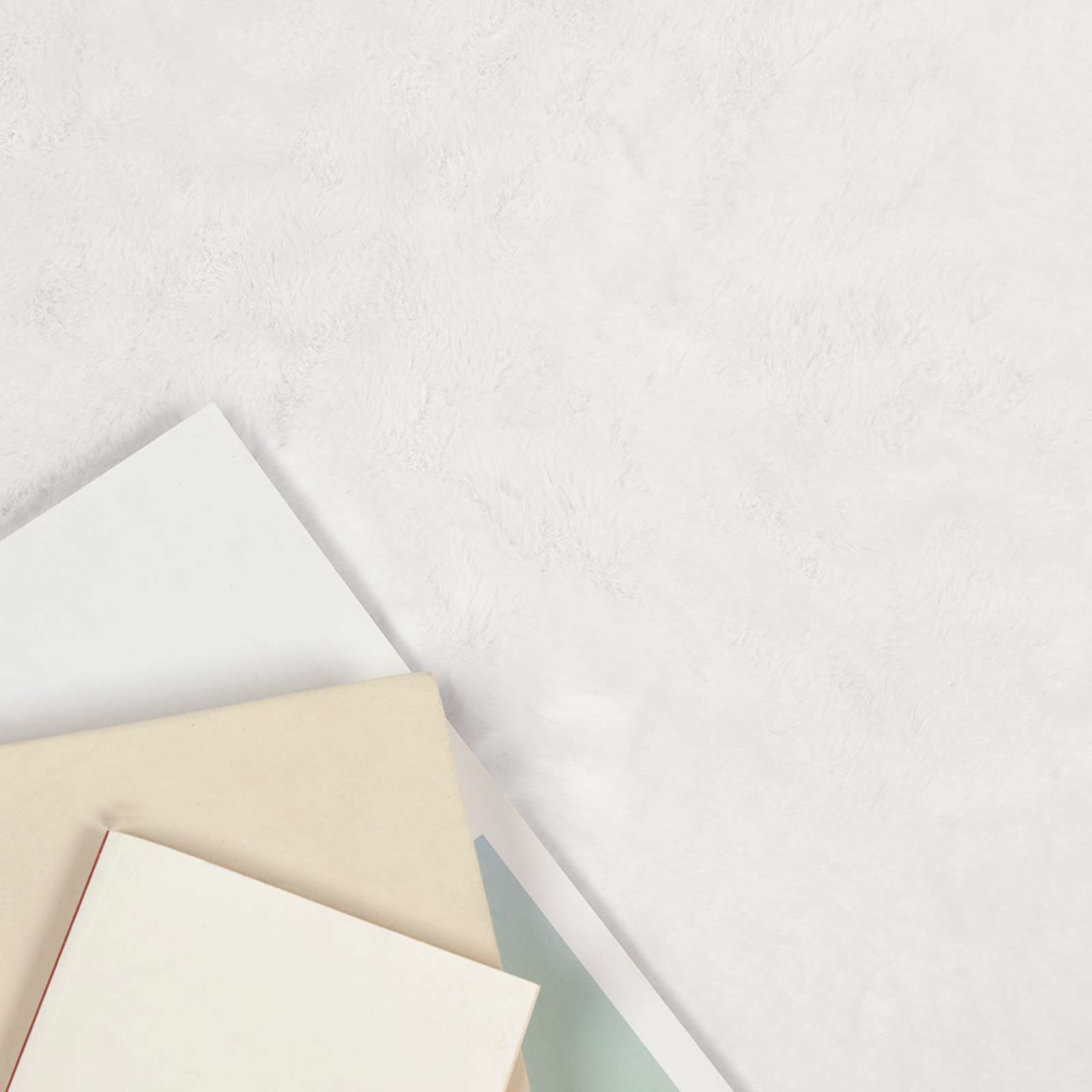 Tappeto in Pelliccia Sintetica di Coniglio Olite Bianco - immagine 3