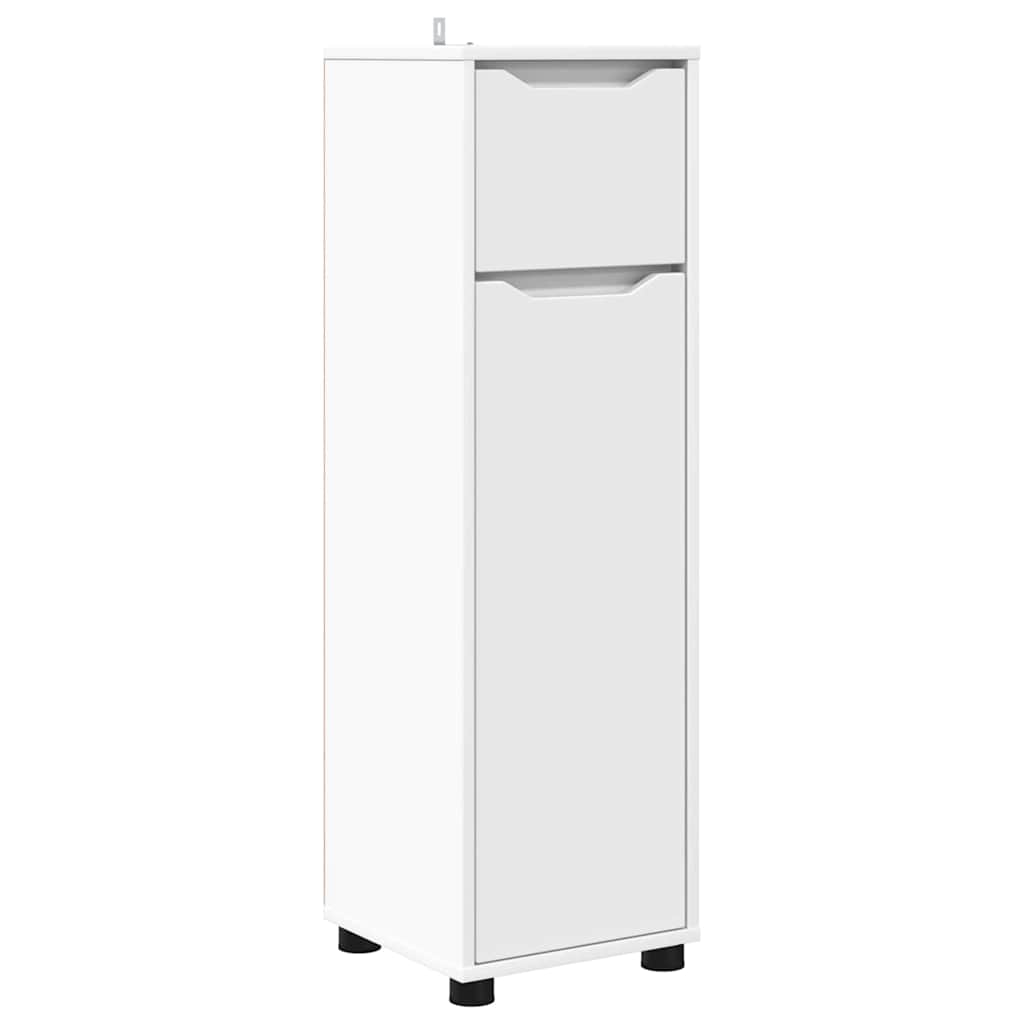 Set di mobili per il bagno 4 pcs Bianco Legno multistrato - immagine 8