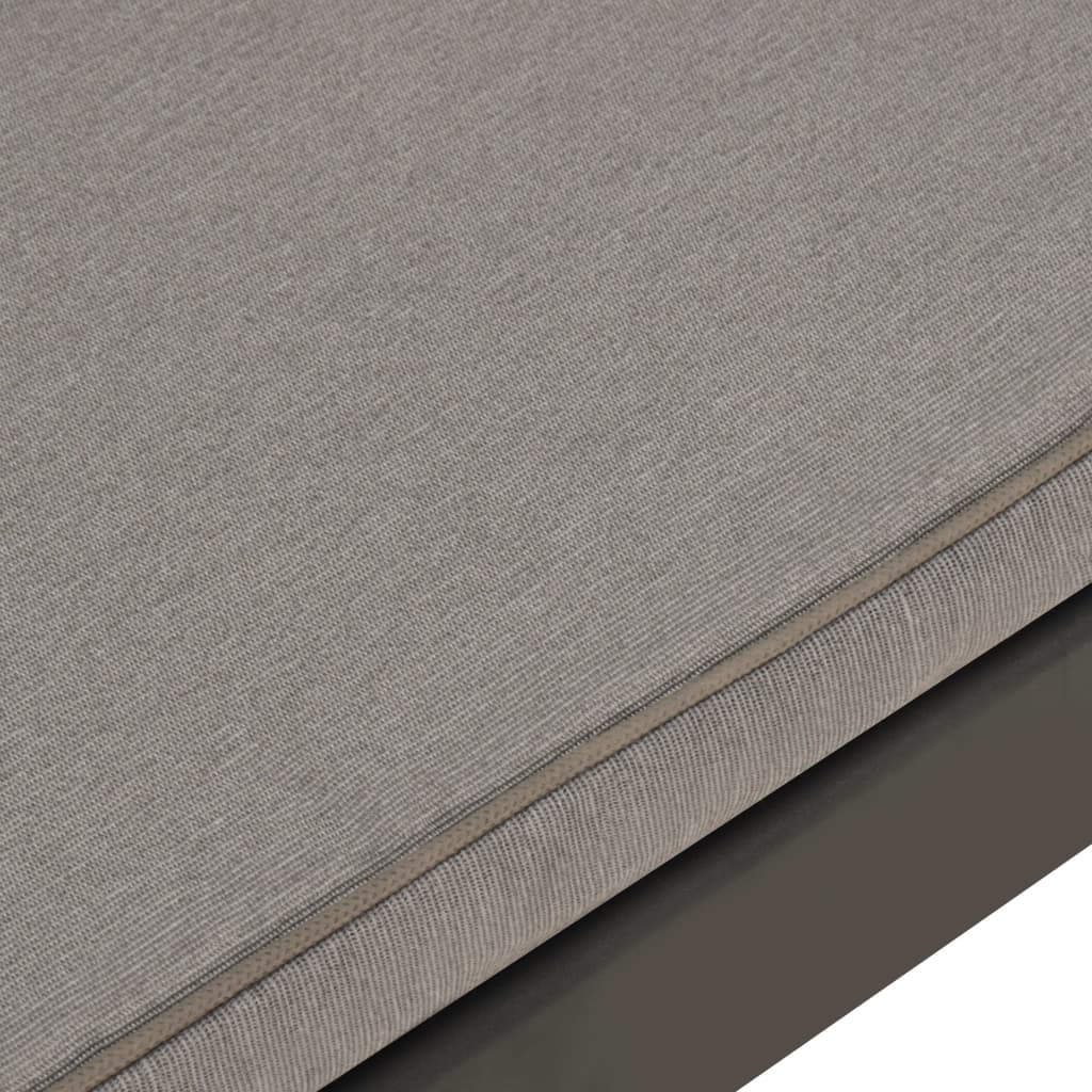 Set Divani da Giardino con Cuscini 3 pz in Plastica Grigio - immagine 8