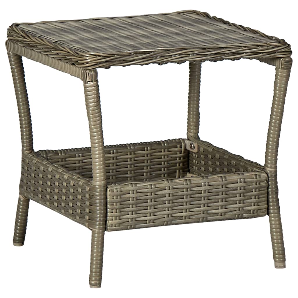 Set Divani da Giardino 3 pz con Cuscini in Polyrattan Marrone - immagine 3