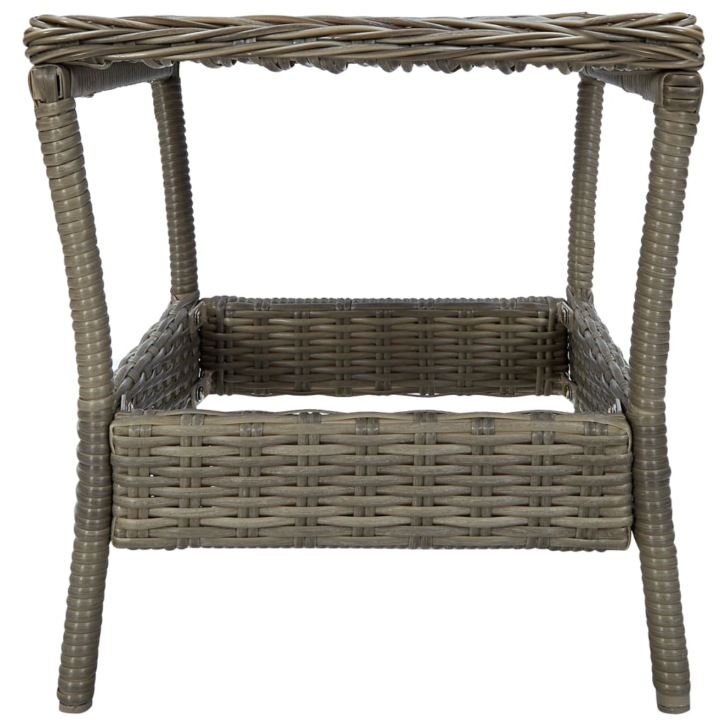 Set Divani da Giardino 3 pz con Cuscini in Polyrattan Marrone - immagine 4