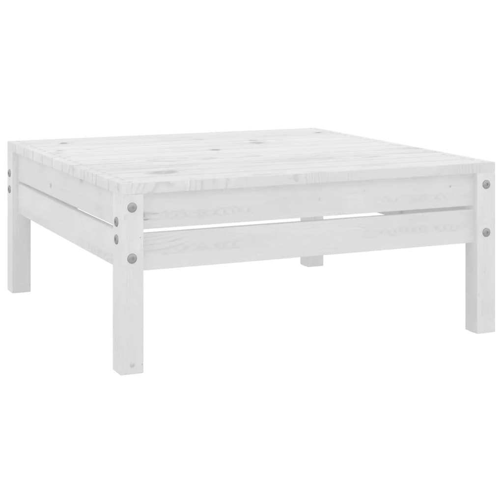 Set Salotto da Giardino 7 pz in Legno Massello di Pino Bianco - immagine 4