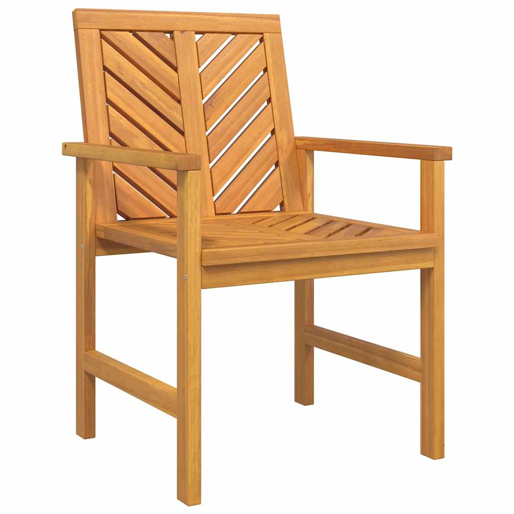 Set Lounge da Giardino 5 pcs Marrone Legno di Acacia Massello - immagine 5