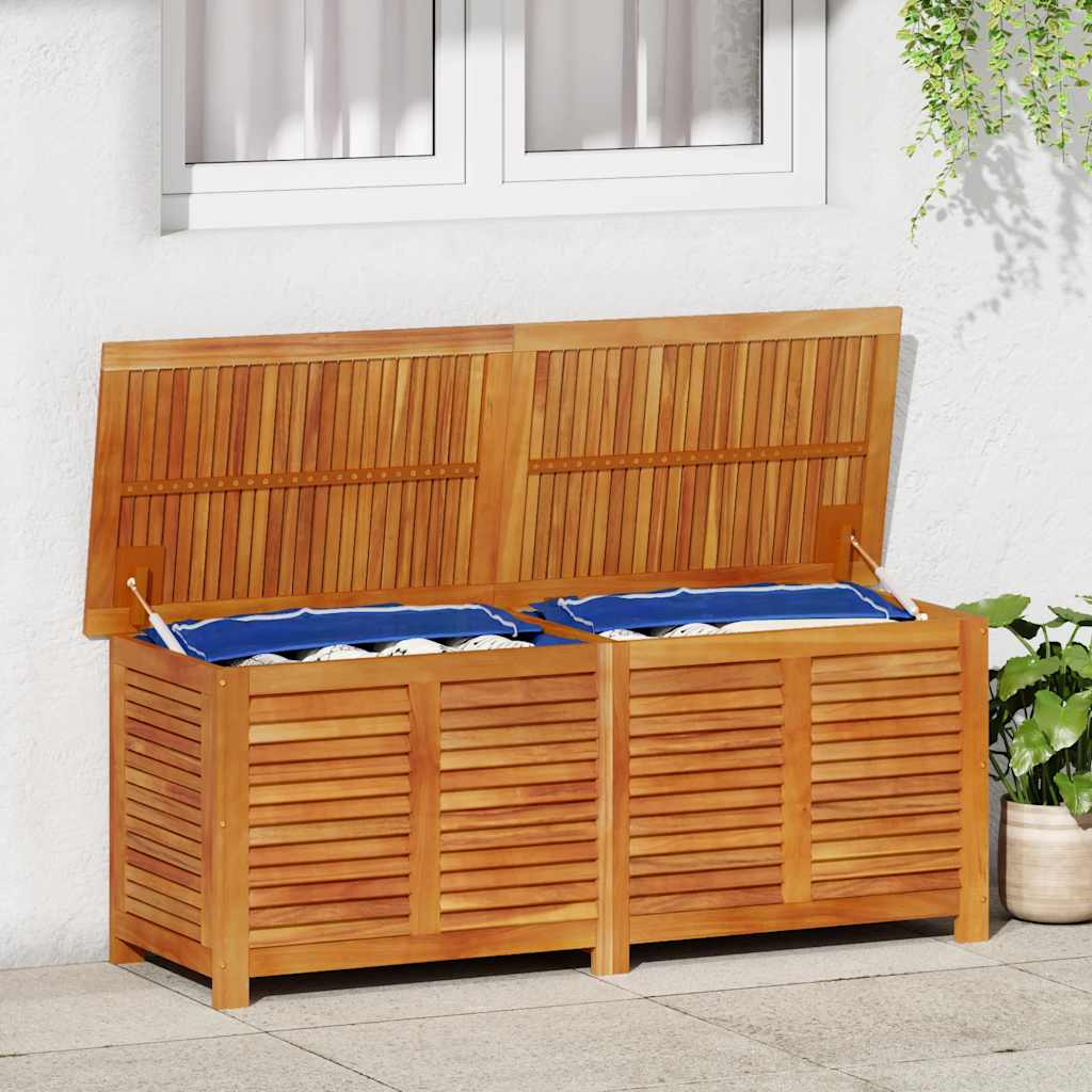 Contenitore Giardino con Feritoia 150x50x56cm Massello Acacia