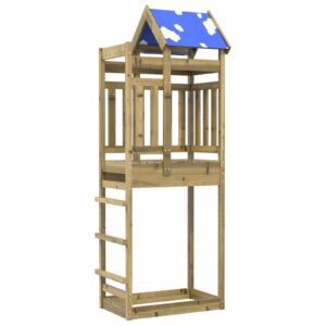 Torre da Gioco Marrone Legno Impregnato Solido