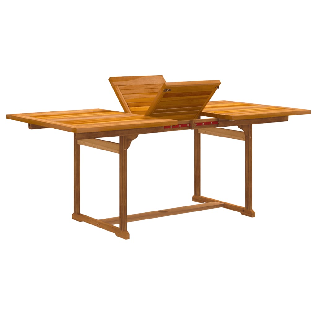 Set Pranzo da Giardino 5pz Legno Massello di Acacia e Textilene - immagine 5