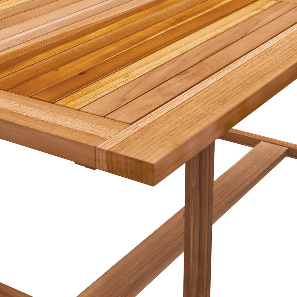Set Pranzo da Giardino 5pz Legno Massello di Acacia e Textilene - immagine 6
