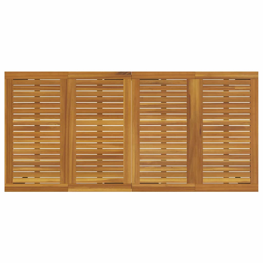 Tavoli da esterno Naturale e nero 200 x 90 x 75 cm - immagine 7