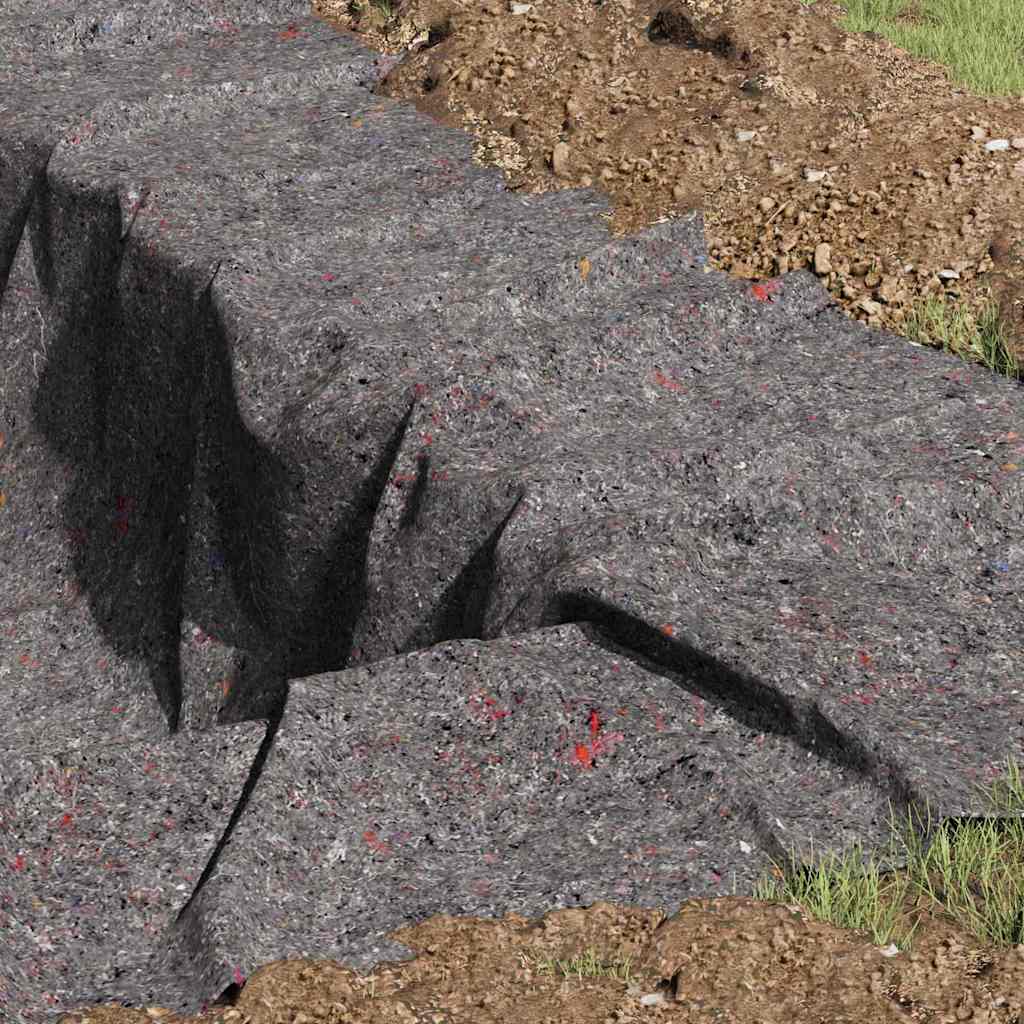 Pile per piscina Grigio 1 x 25 m Poliestere e cotone - immagine 3