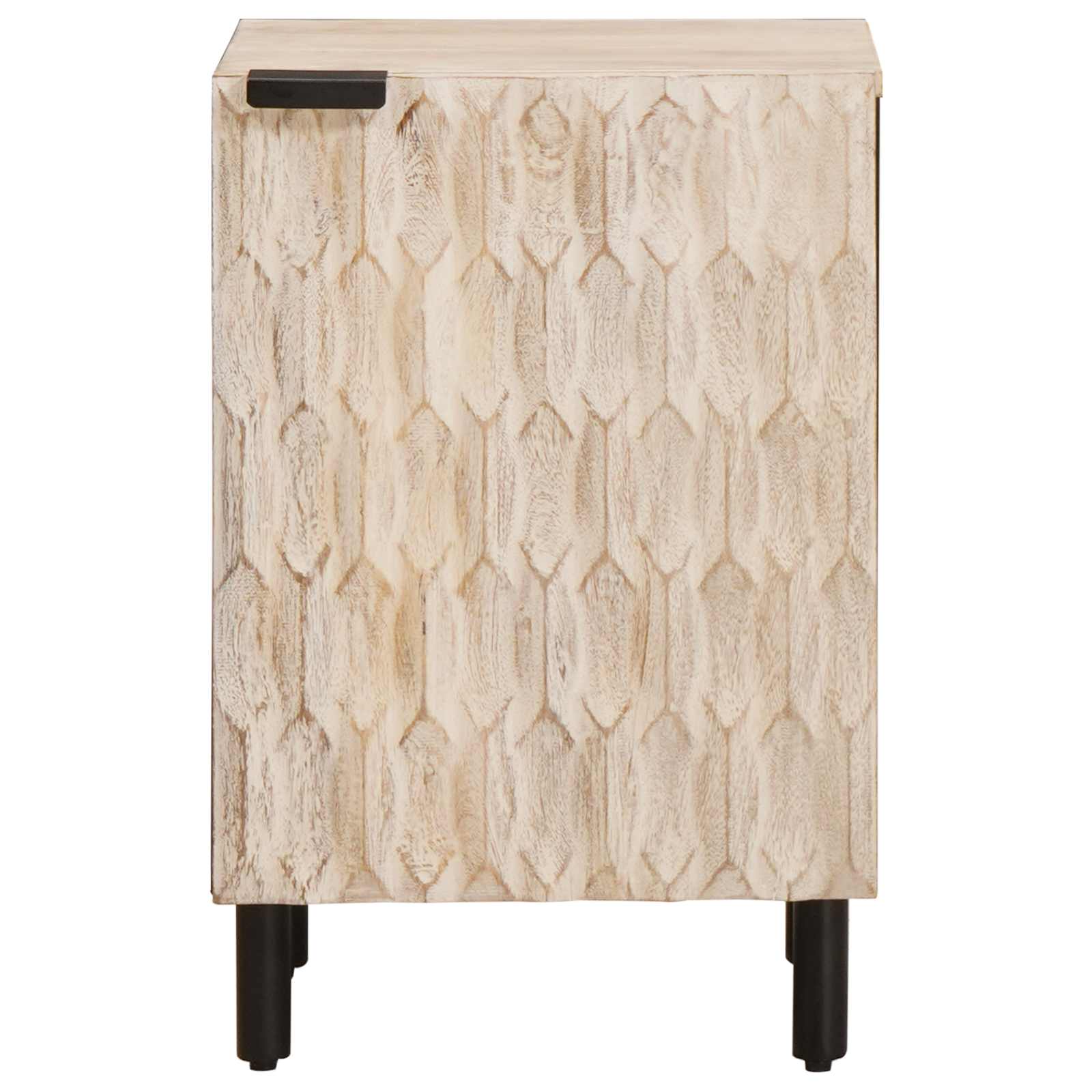 Mobile da Bagno Bianco 38 x 33 x 58 cm Legno di mango massello - immagine 3