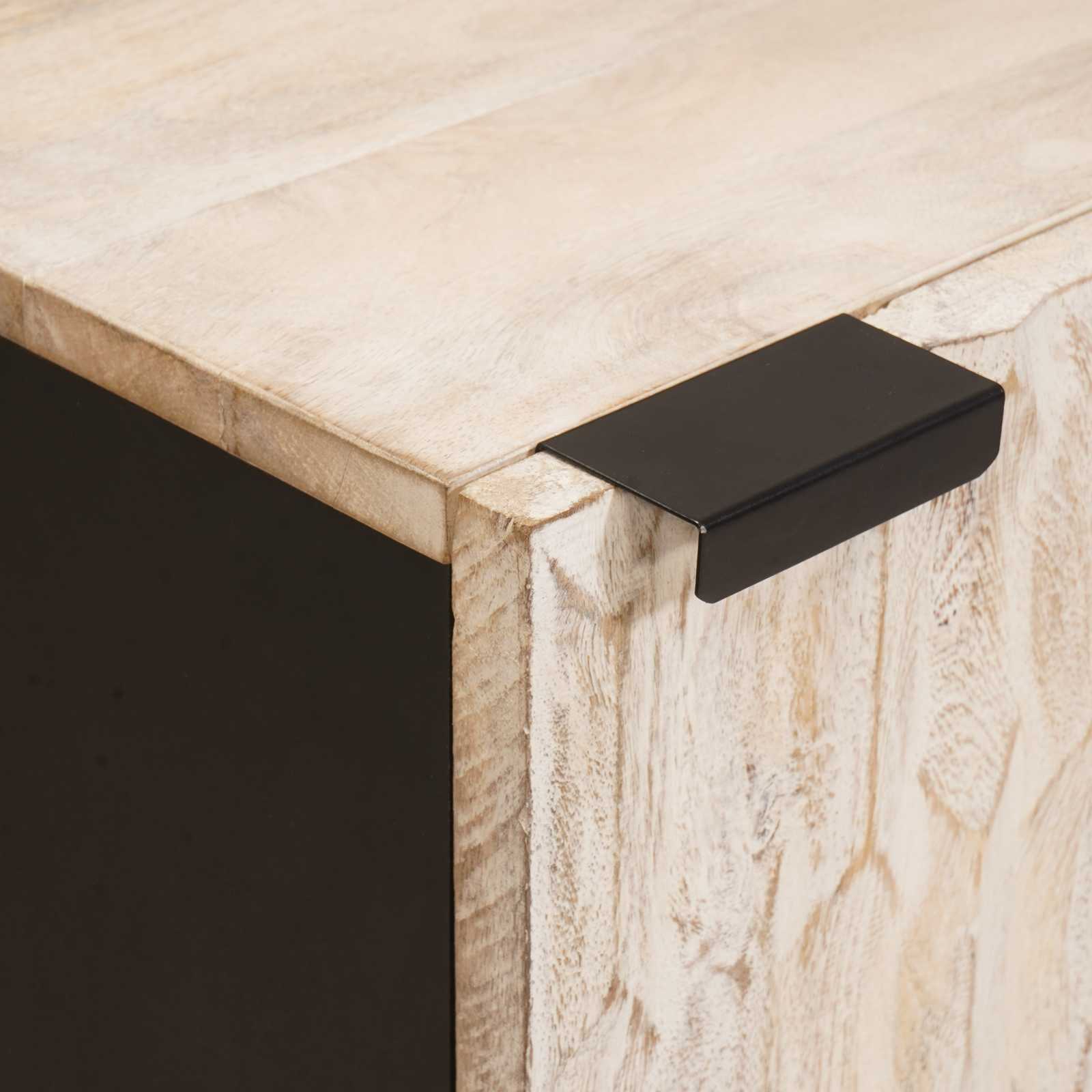 Mobile da Bagno Bianco 38 x 33 x 58 cm Legno di mango massello - immagine 6