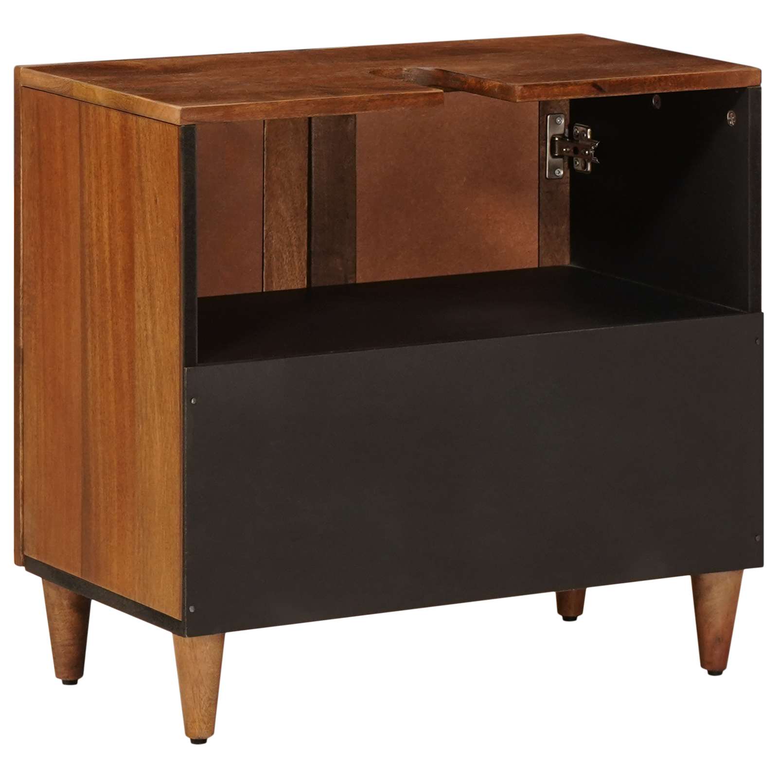 Armadio per Lavabo da Bagno con porta Noce 62 x 33 x 58 cm - immagine 5