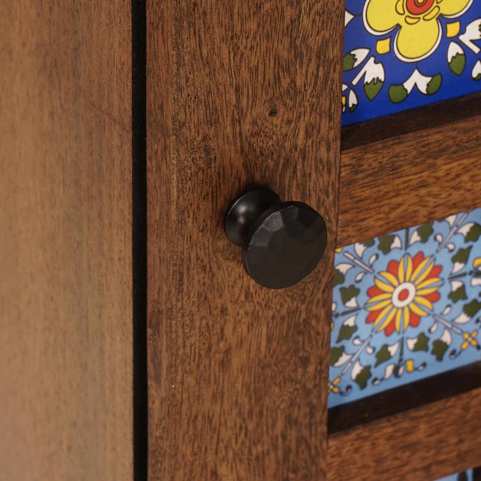 Mobile Appeso da Bagno con archiviazione Noce 38 x 33,5 x 48 cm - immagine 7