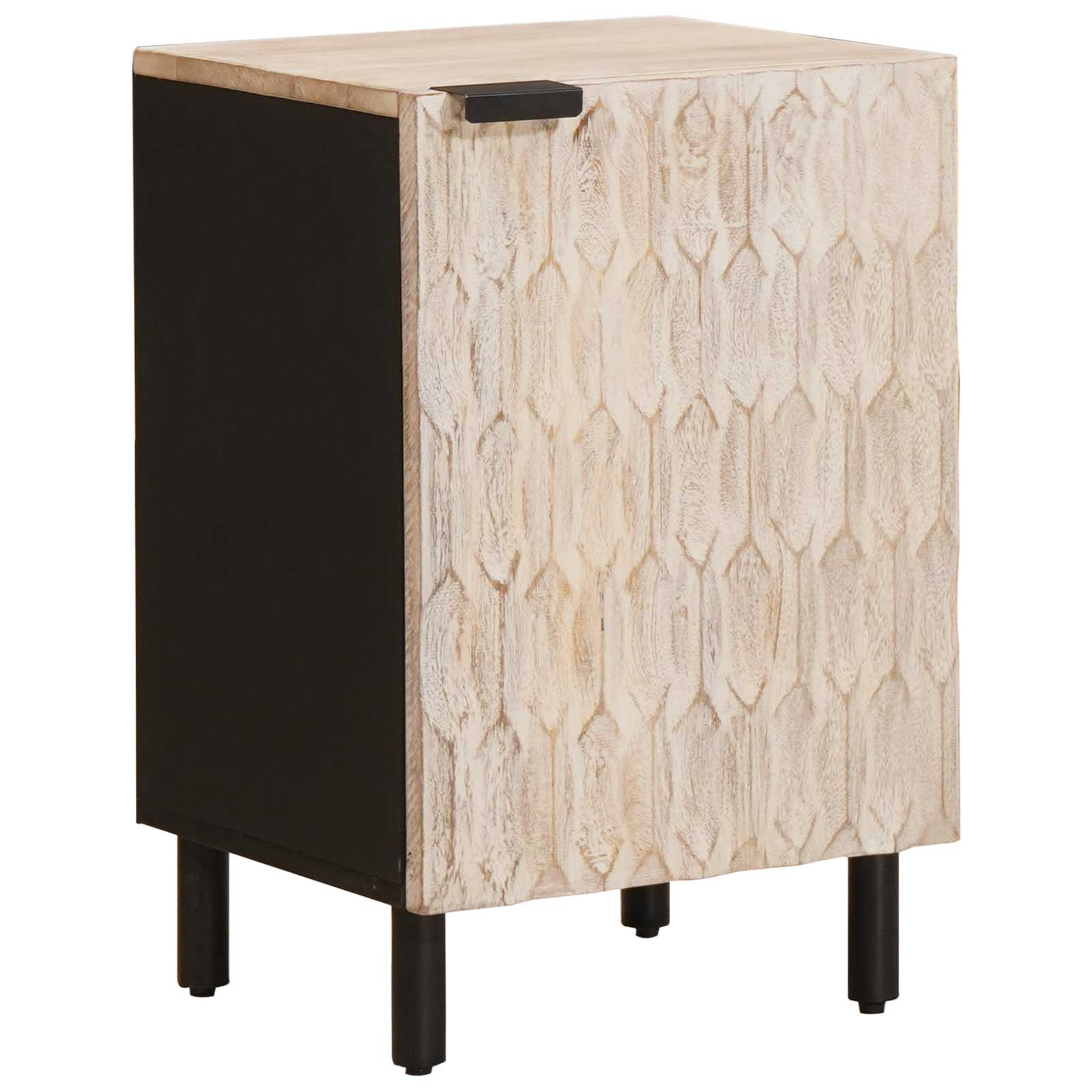 Set da Bagno Finitura Bianco Lavato Legno di mango massello - immagine 6