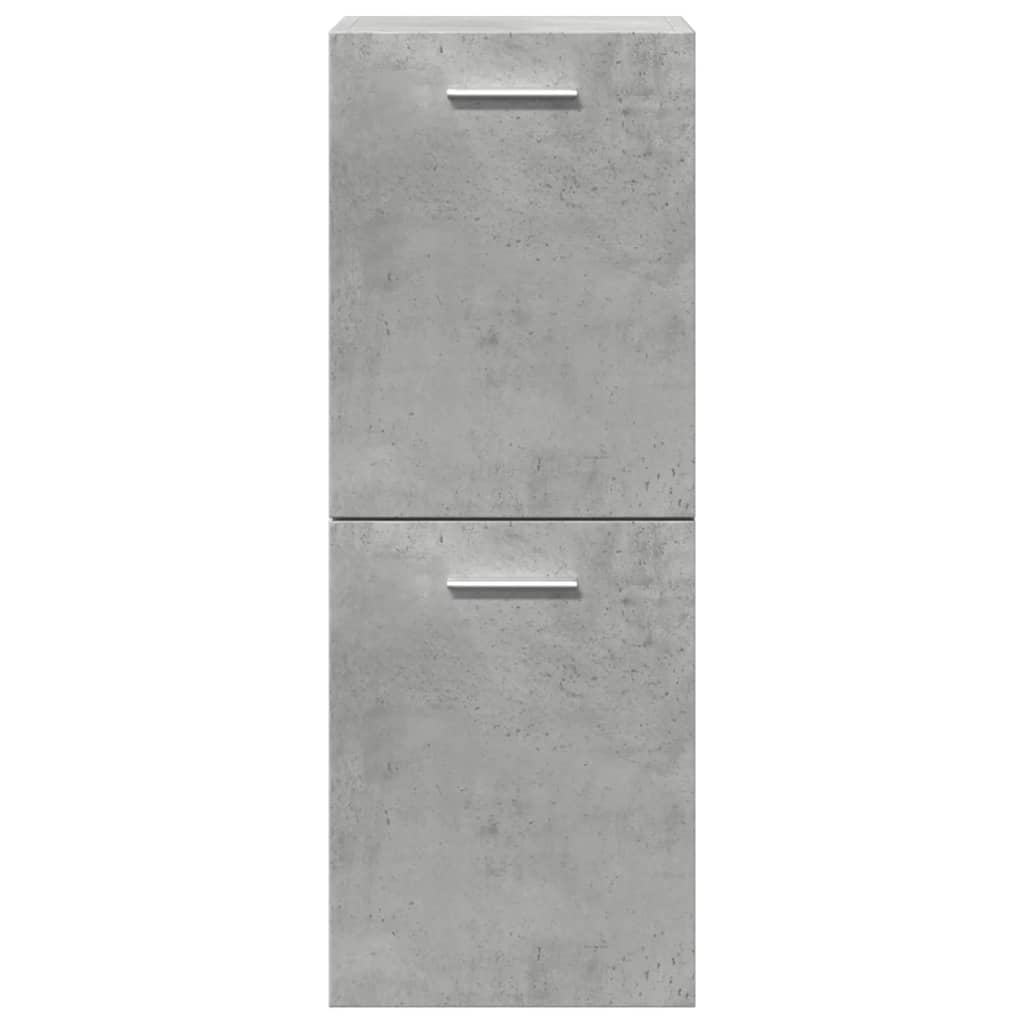 Set Mobili da Bagno 3 pz Grigio Cemento in Legno Multistrato - immagine 6