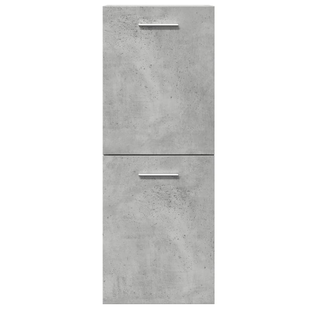 Set Mobili da Bagno 5 pz Grigio Cemento in Legno Multistrato - immagine 8