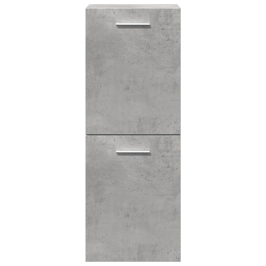 Set Mobili da Bagno 4 pz Grigio Cemento in Legno Multistrato - immagine 6