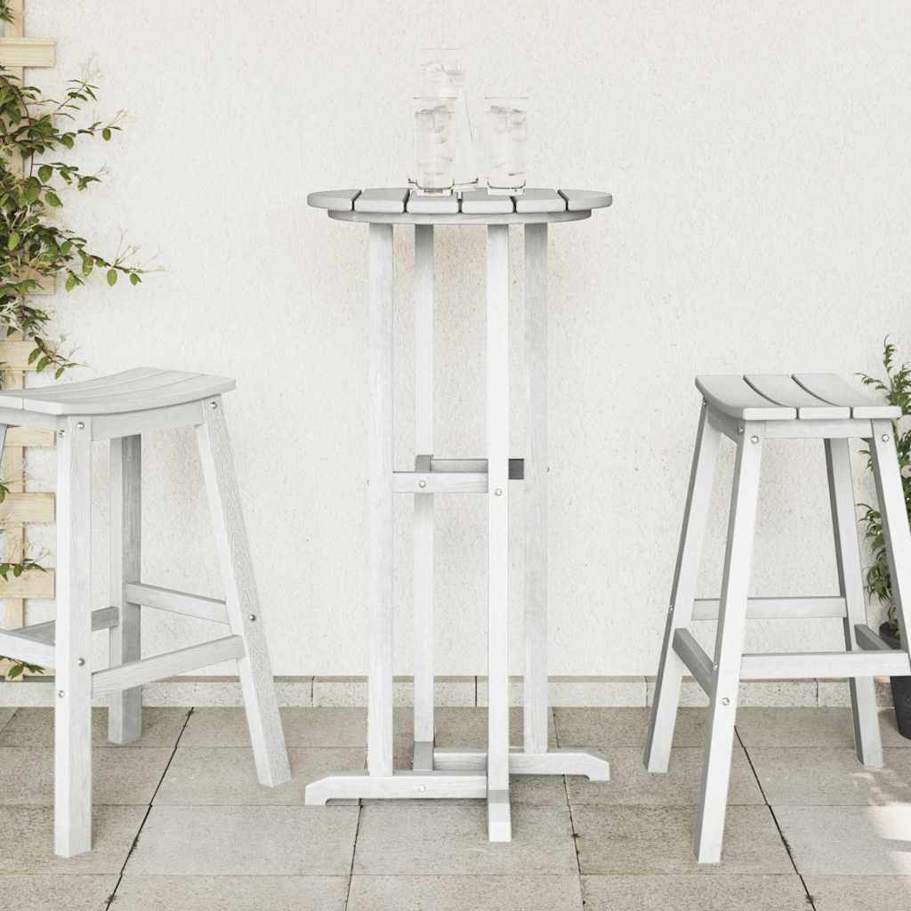 Tavolo da bar Bianco 55 x 55 x 107 cm Polietilene - immagine 4