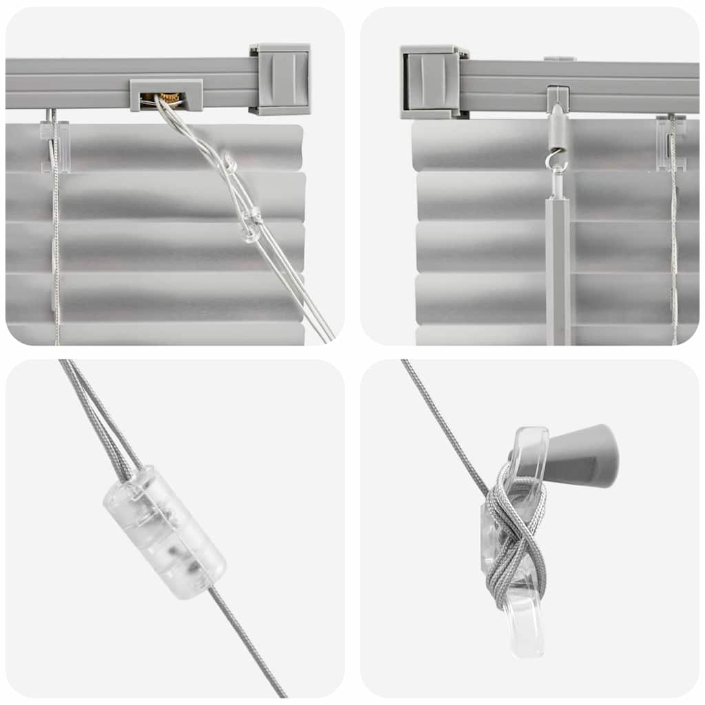 Tenda per Finestra con tende Argento Alluminio - immagine 8