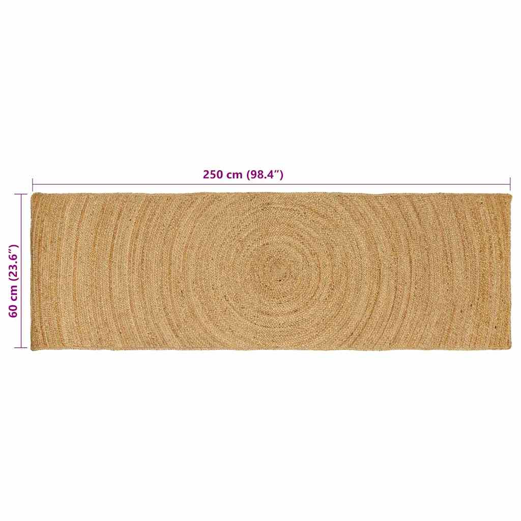 Tappeto Marrone 60 x 250 cm Juta - immagine 8