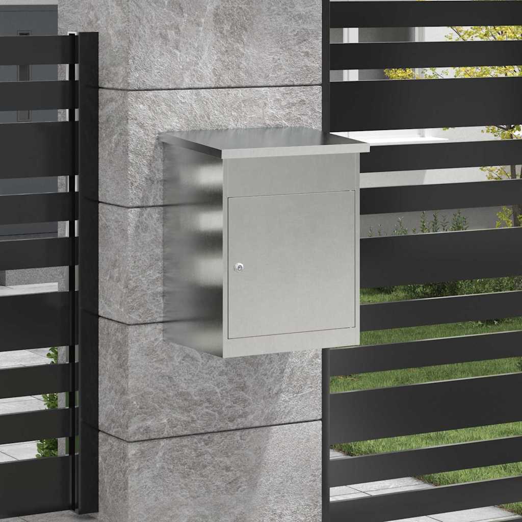 Cassetta per pacchi Nero 47.5 x 38 x 59 cm Acciaio inossidabile - immagine 3