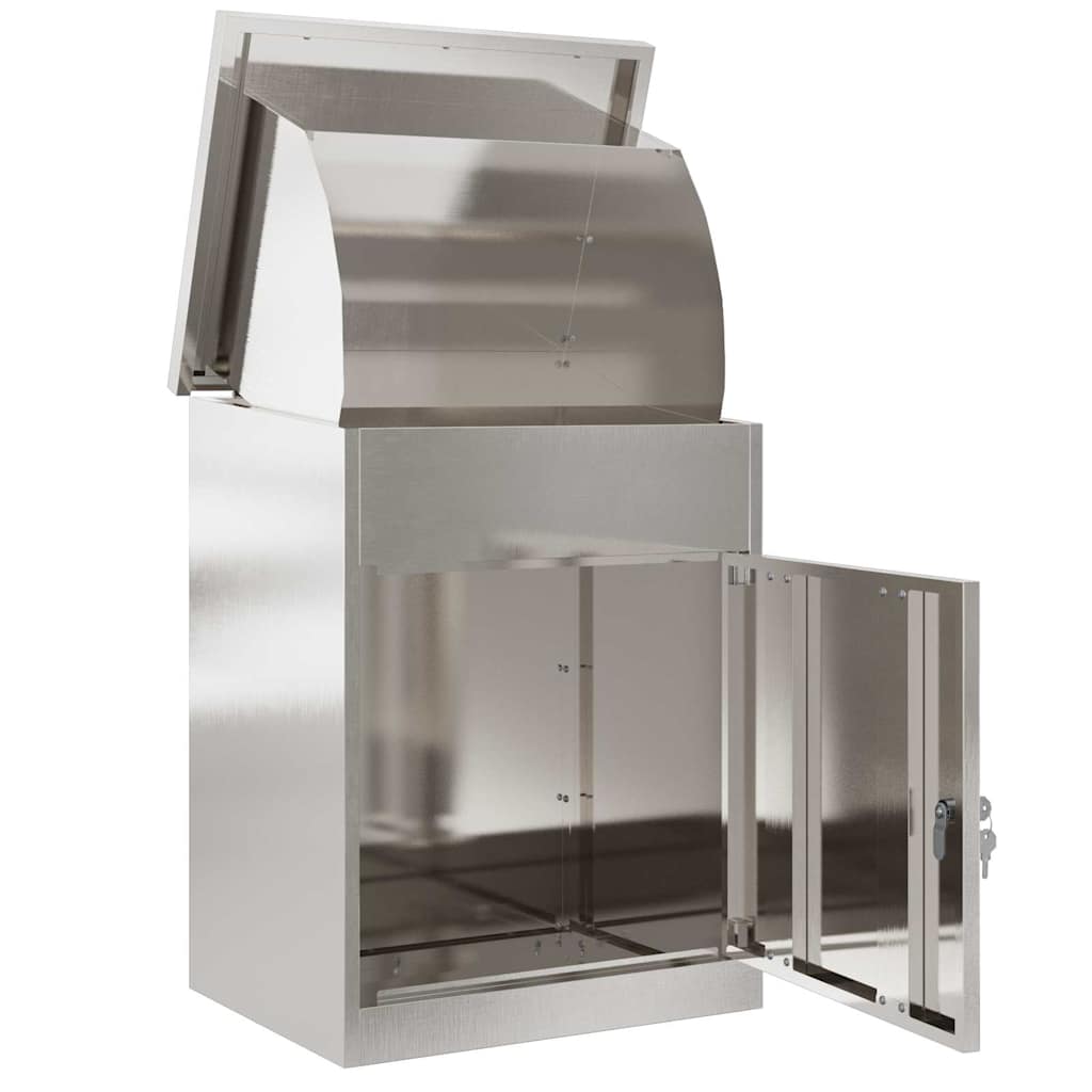 Cassetta per pacchi Nero 47.5 x 38 x 59 cm Acciaio inossidabile - immagine 4