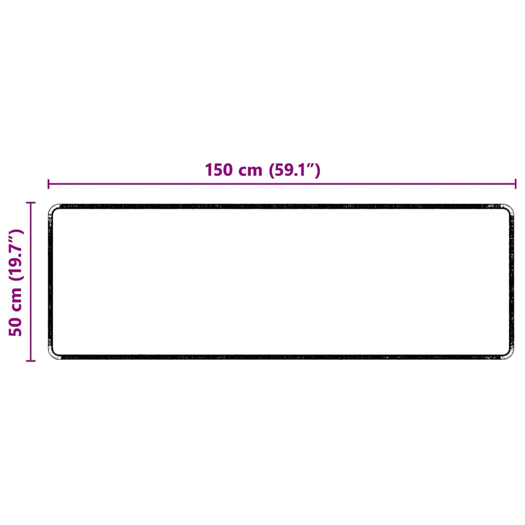 Runner in Moquette Grigio 50 x 150 cm 100% Polipropilene Tuft - immagine 8