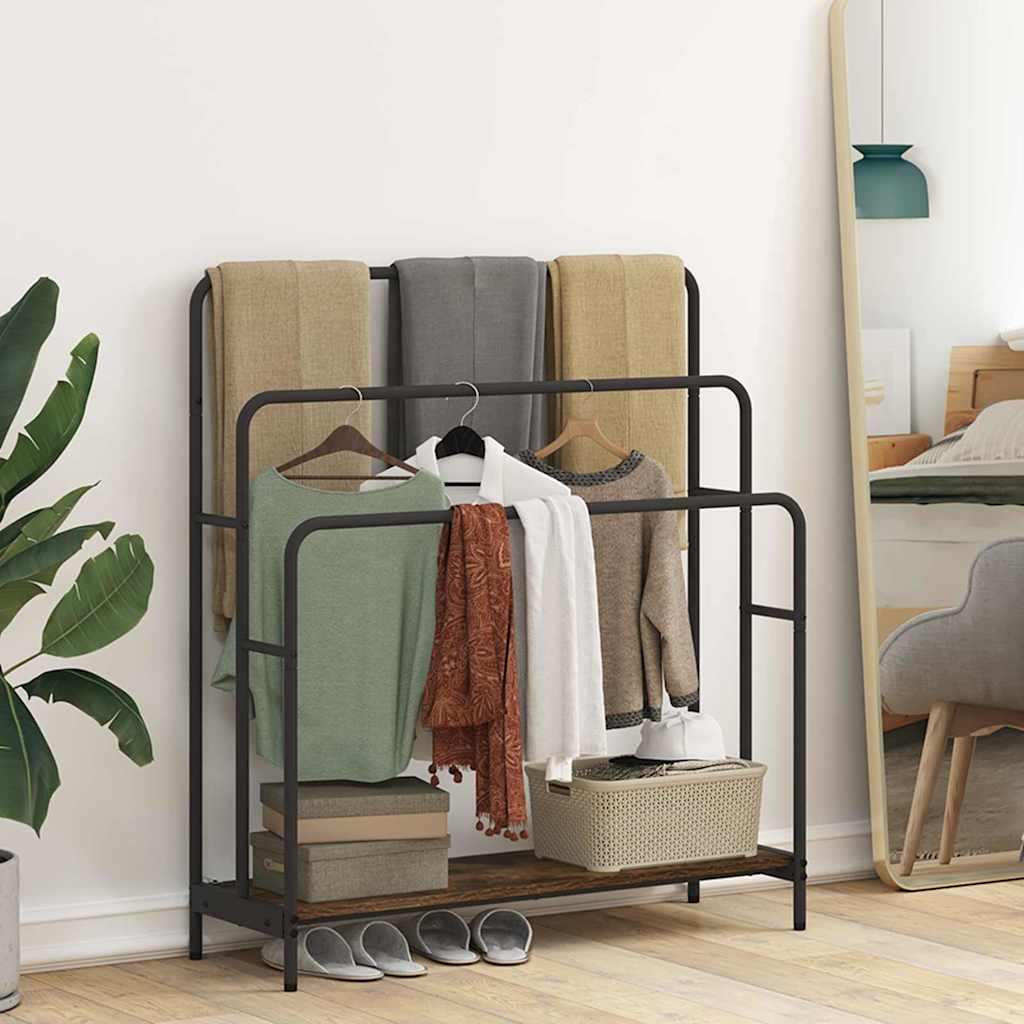 Appendiabiti Rovere fumo 90 x 30 x 100.5 cm Legno multistrato - immagine 4