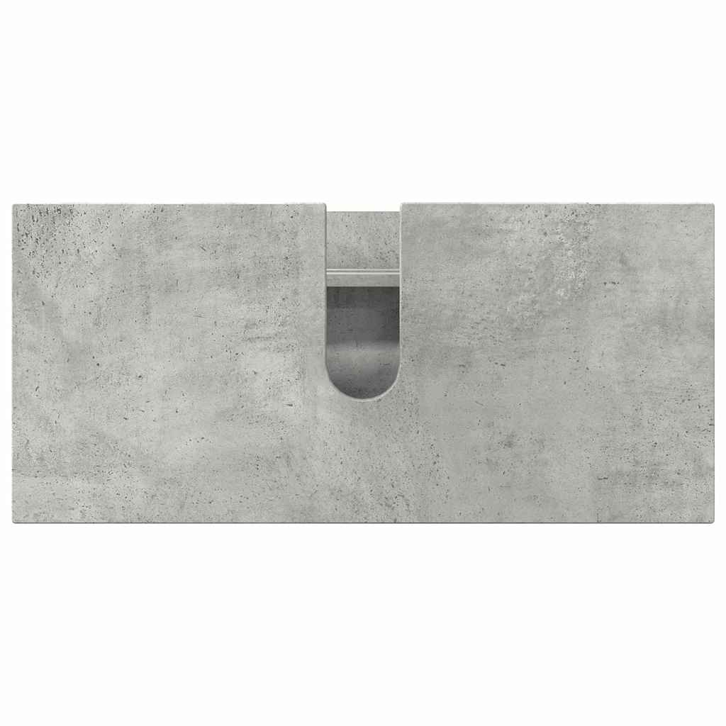 Set di mobili per il bagno con cassetto 2 pcs Grigio cemento - immagine 7